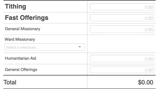 Hands with tithing envelope representing charitable giving and church contributions