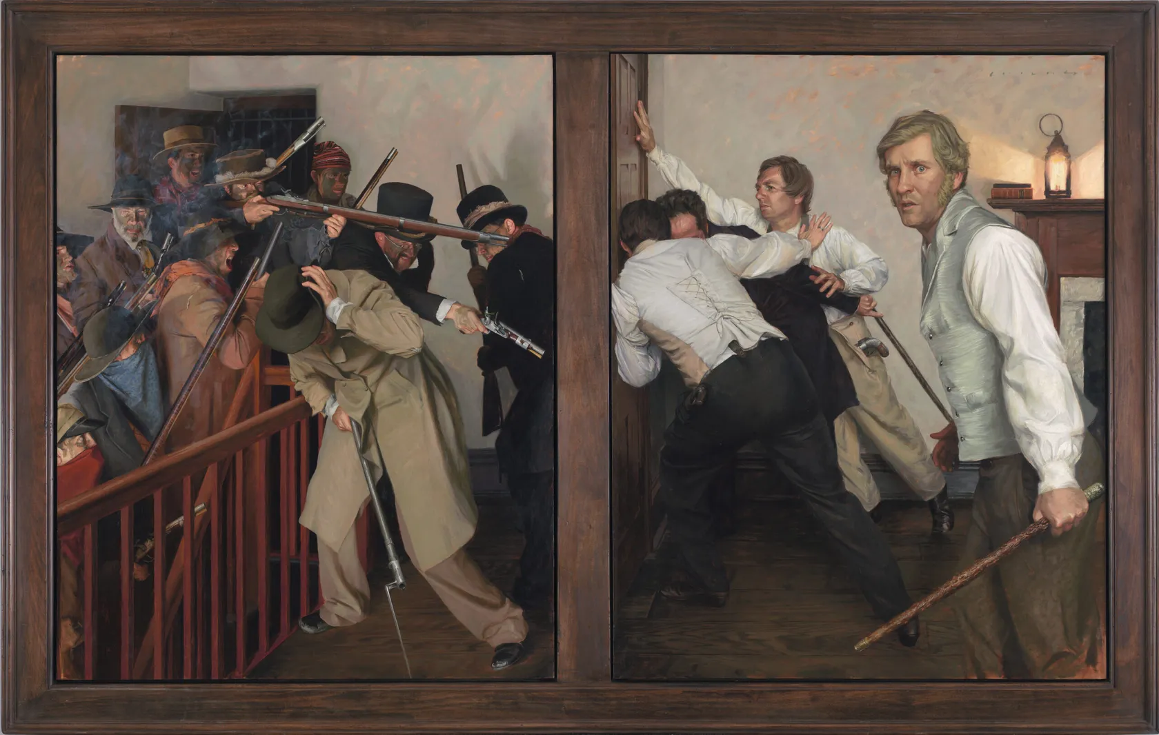 Painting depicting Joseph Smith's death at Carthage Jail