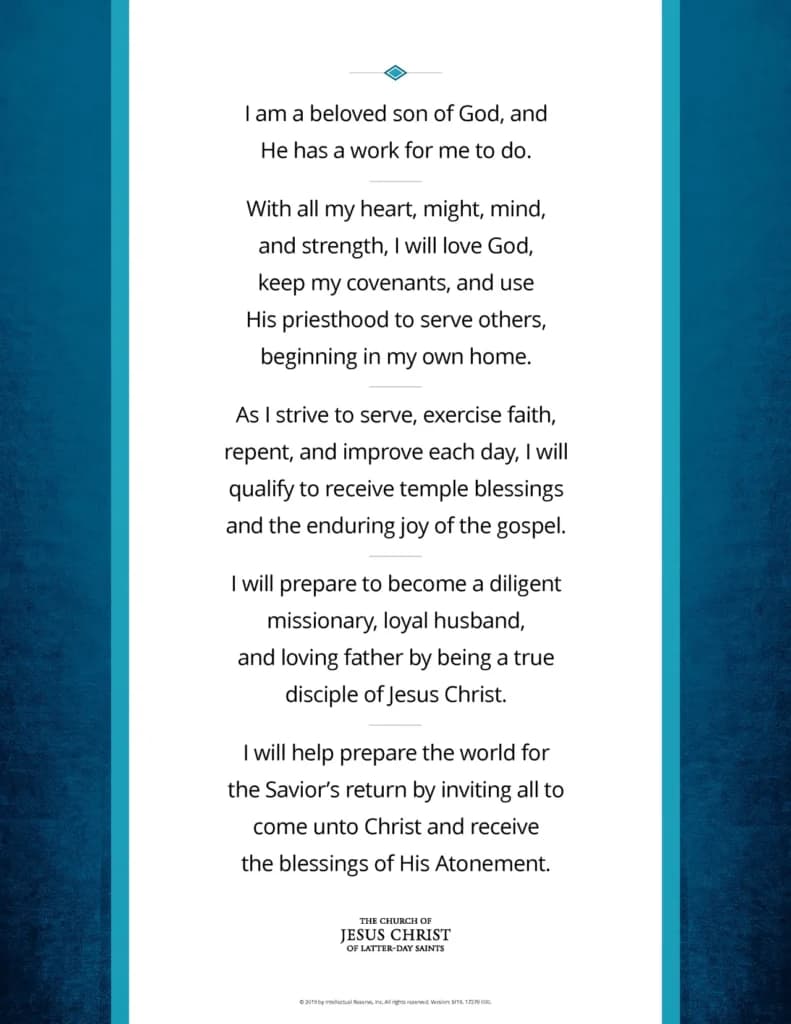 The Aaronic Priesthood Quorum theme poster